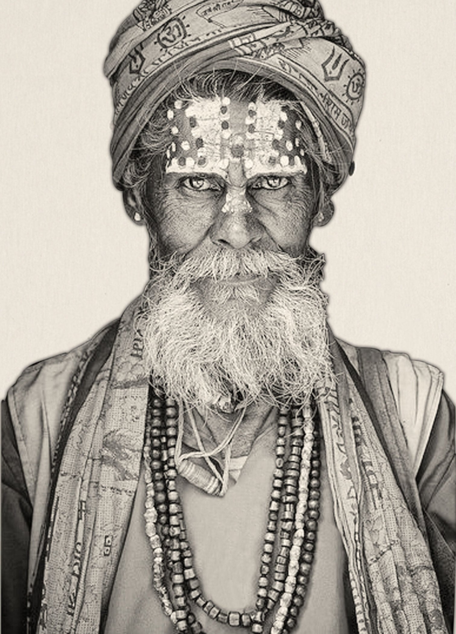 Gobelinbild Bandu Baba – Creme handgefertigt in Deutschland