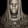Gobelinbild Himba Girl – Namibia handgefertigt in Deutschland