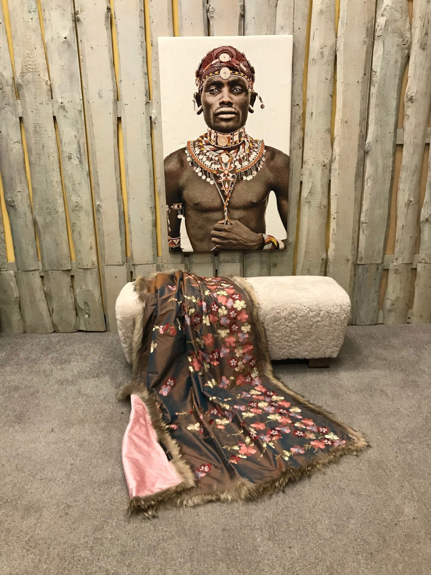 Seide Decke mit Fuchskante 1 Seide Decke mit Fuchskante