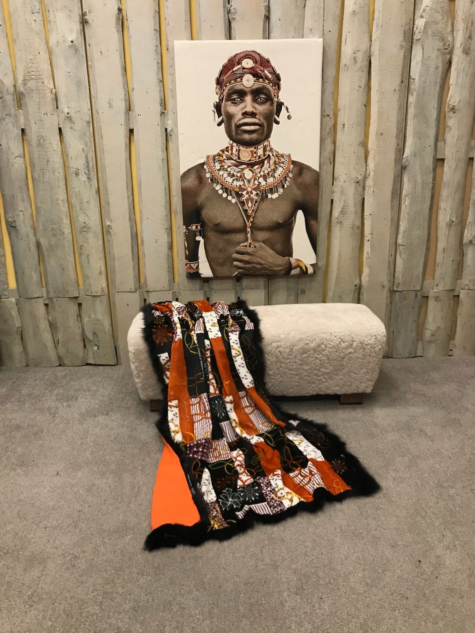 Kanin Decke geschoren mit Fuchskante 1 Kanin Decke geschoren mit Fuchskante