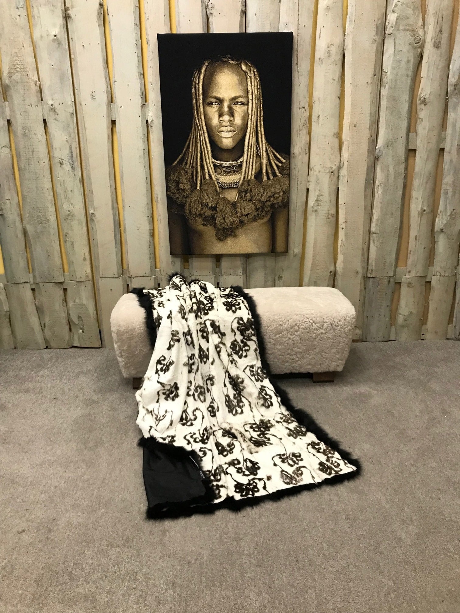 Kanin Decke bedruckt 1 Kanin Decke bedruckt