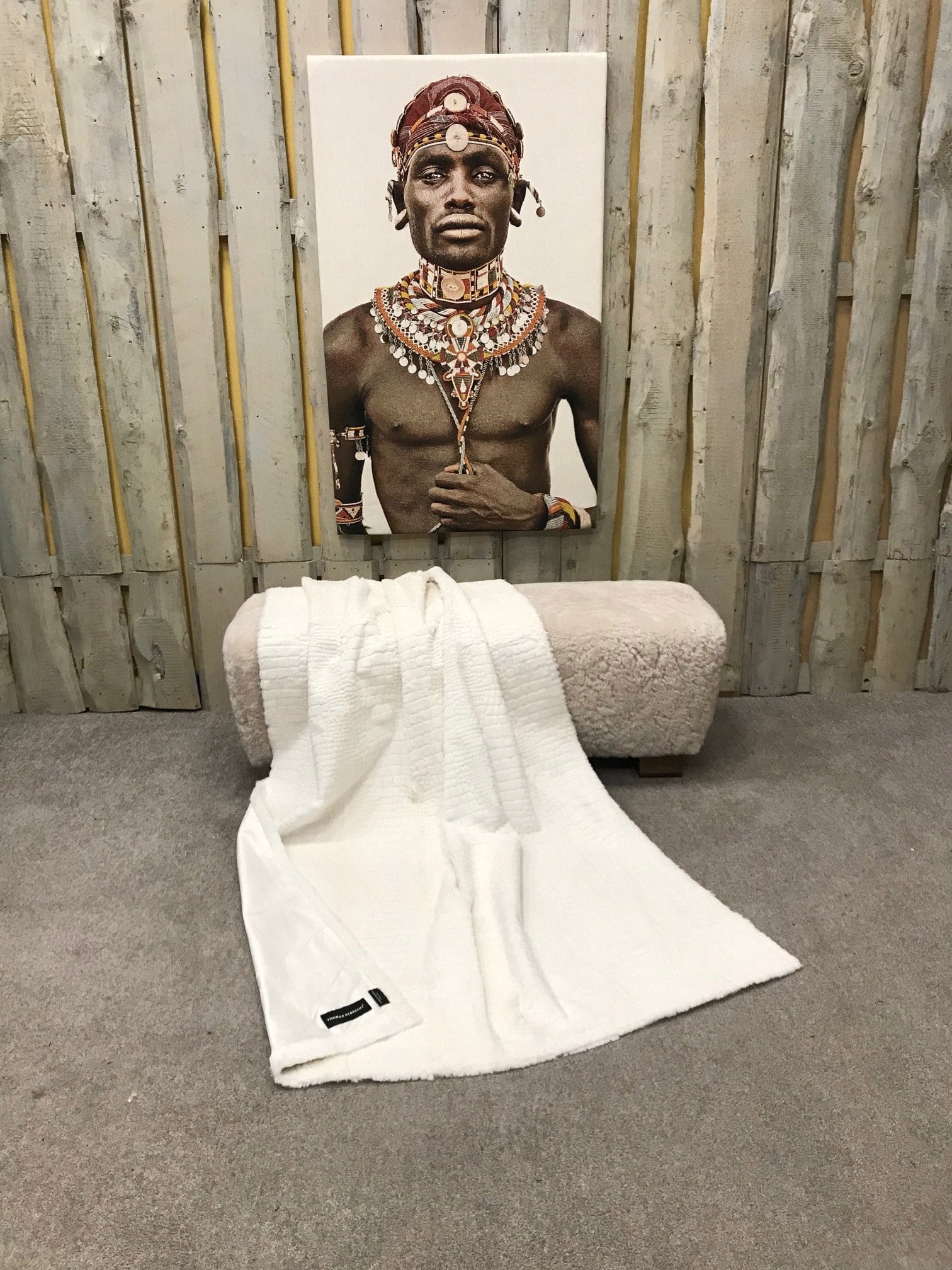 Krokokanin Decke weiß 1 Krokokanin Decke weiß