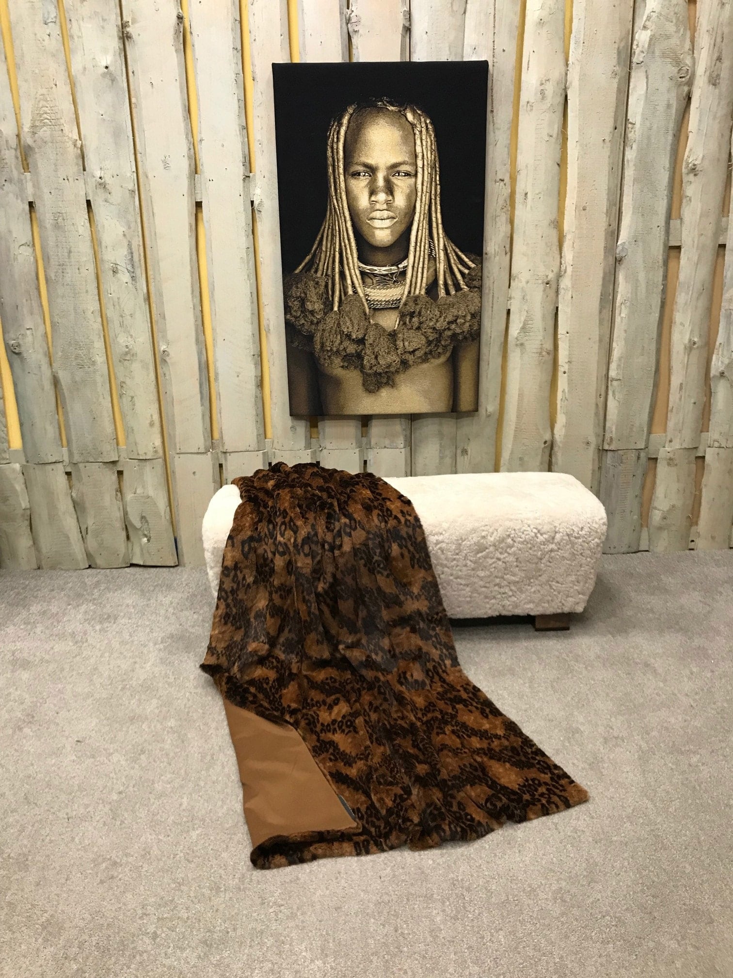 Samtkanin Decke geschoren 1 Samtkanin Decke geschoren