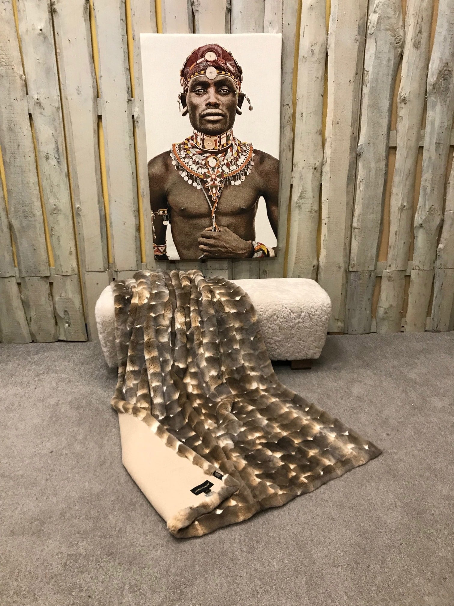 Echtfelldecke "Orylag Patch"