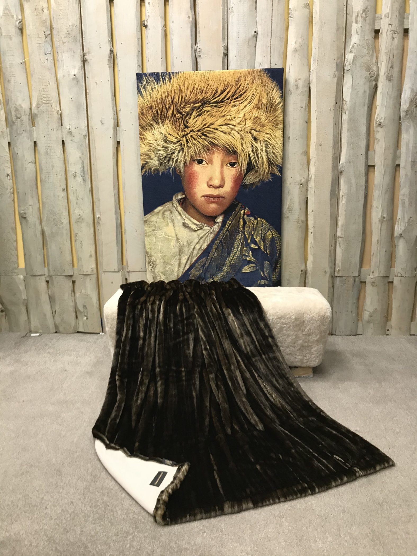 Webpelzdecke "Nerz"  1 Webpelzdecke "Nerz"