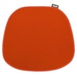 Sitzkissen Nappa Leder für Vitra Plastic Side Chair Poppy Red, TAFF by Thomas Albrecht