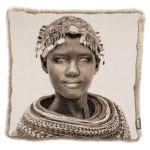 Gobelinkissen Samburu Girl - Creme