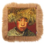 Gobelinkissen Tibetan Boy - Terra
