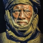 Gobelinbild Tuareg Man - Black