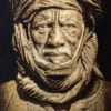 Gobelinbild Tuareg Man – Sepia handgefertigt in Deutschland