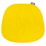 Sitzkissen Kuhfell - gelb für Vitra Plastic Side Chair