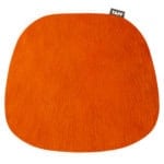 Sitzkissen Kuhfell - orange für Vitra Plastic Side Chair