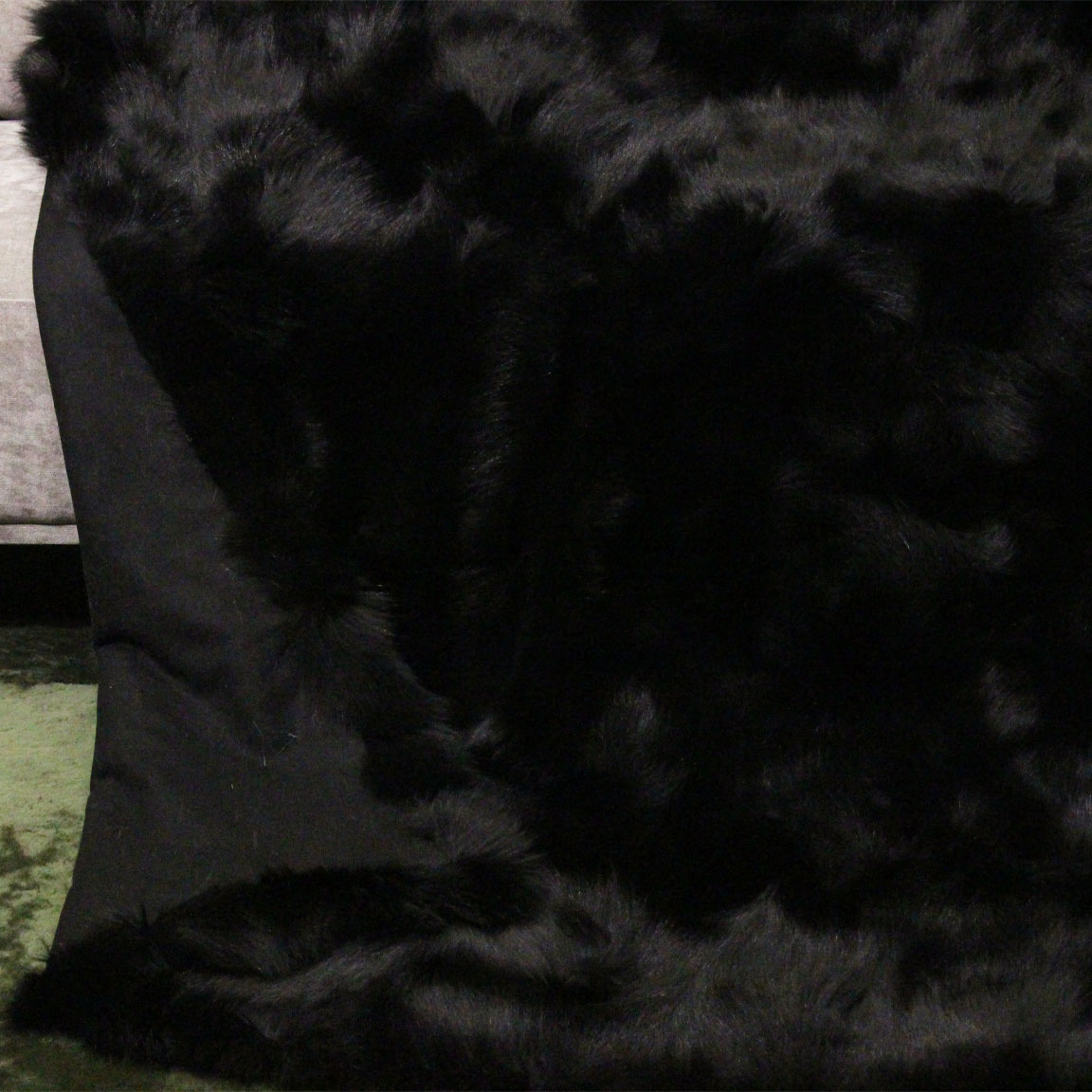 Fuchsdecke Fuchspatch Schwarz gefärbt