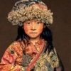 Gobelinbild-Tibetan-Child-Taupe