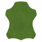 Bodenfell Kuhfell gefärbt, 4 - 5,5 qm Farbe Smaragdgrün