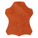 Bodenfell Kuhfell gefärbt, 4 - 5,5 qm Farbe Rostorange
